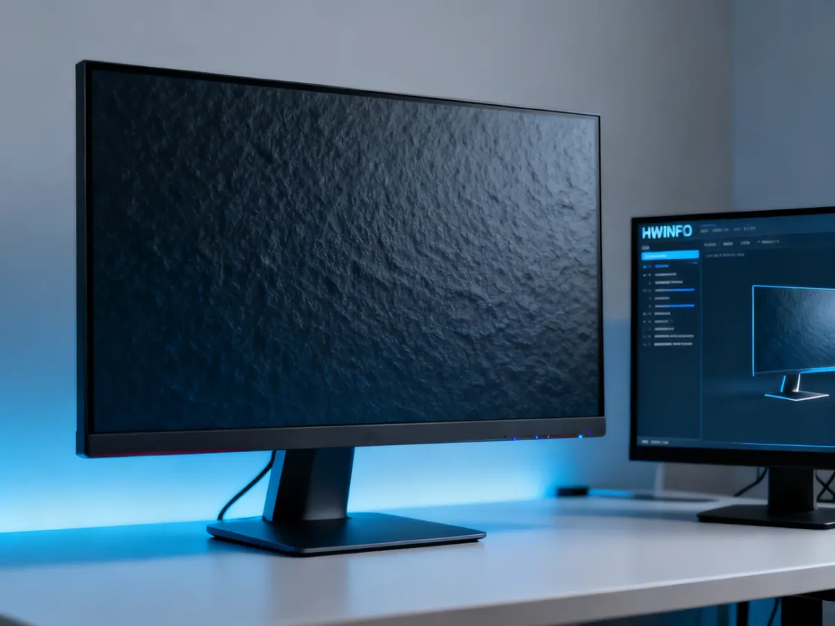 Monitor i narzędzie diagnostyczne pomagające ustalić model matrycy