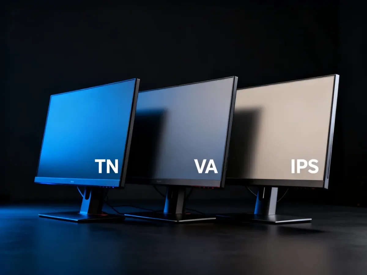 Porównanie stabilności obrazu monitorów TN, VA i IPS pod kątem