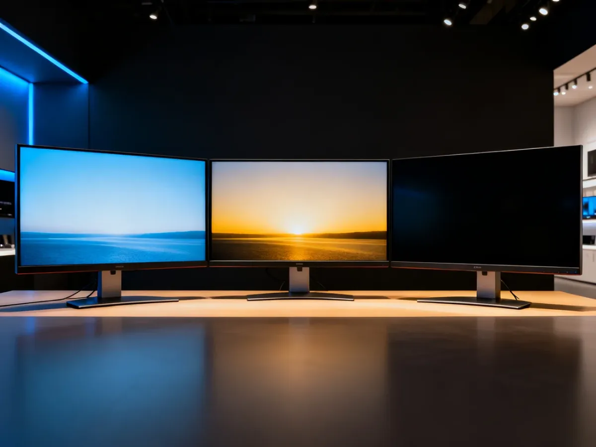 Porównanie monitorów o różnej jakości obrazu HDR