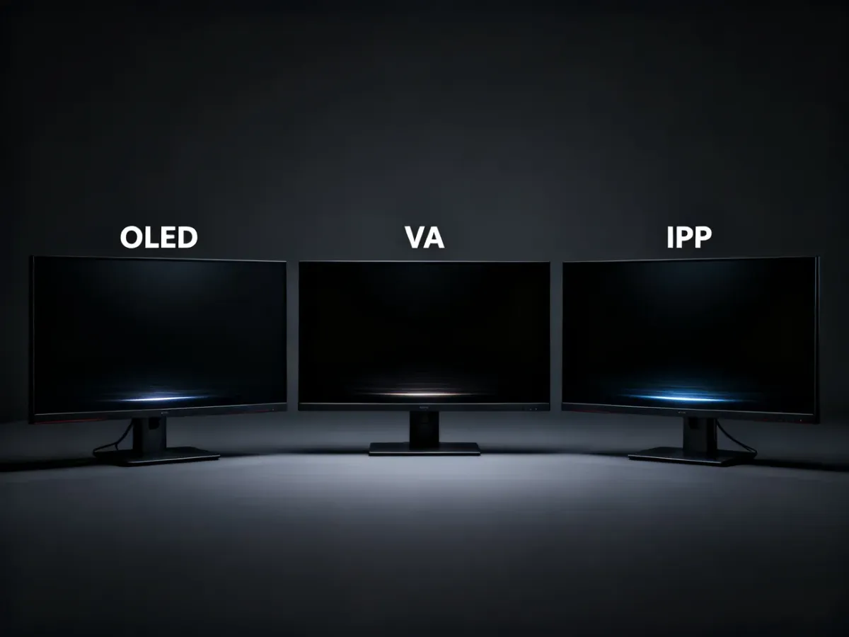 Porównanie monitorów OLED, VA i IPS pod względem jakości czerni