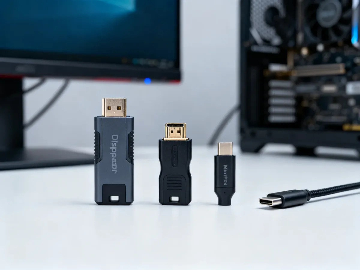 Porównanie złączy DisplayPort, HDMI, Mini DisplayPort i USB-C
